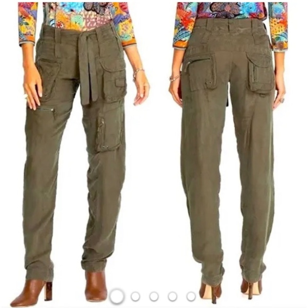 New Johnny Was Hailey Cargo Pant Military Army Gray G… Gem